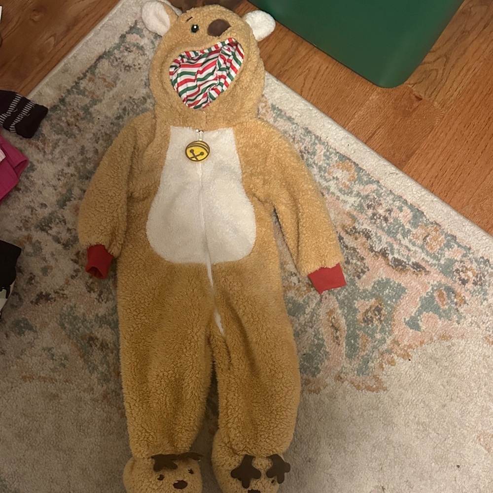 Holiday reindeer Onesie with Hood